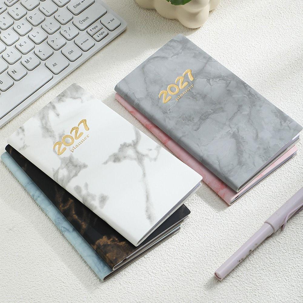 with Calendar 2027 Agenda Book A6 Notebooks High Quality To Do List English Notepad Students