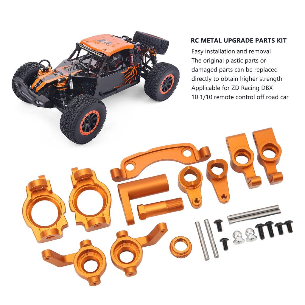 RC Upgrade Parts Kit Aluminium Alloy High Strength Suspension Arm Steering Assembly Set for ZD Racing 10 1Celsius10