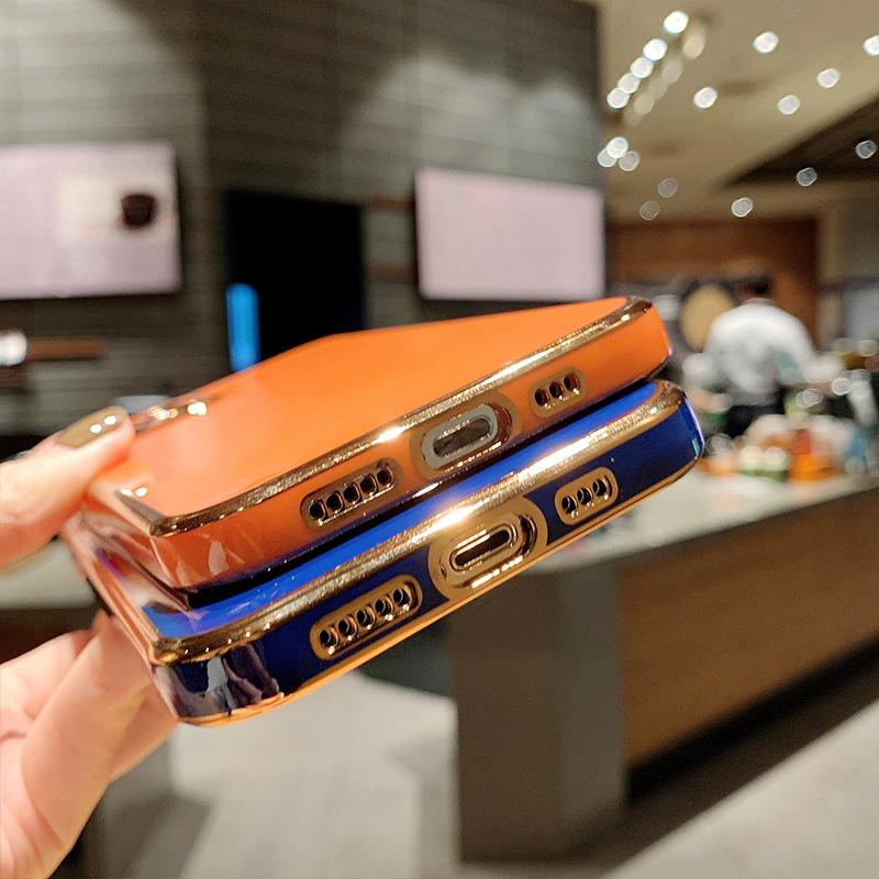 Подходит для Apple 12 Гальванизированный Чехол для Мобильного Телефона IPhone13/11/7/8/x/xr/max Мягкий Чехол Pro Защитный Чехол