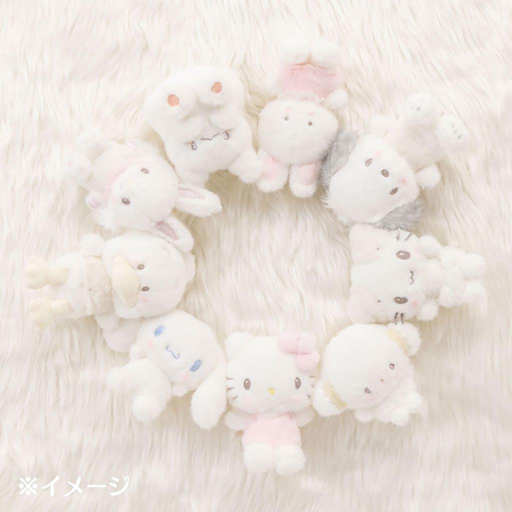 Sanrio Hanamaru Ghost Mascot Holder Nap Time on Fluffy White Cloud 575933
