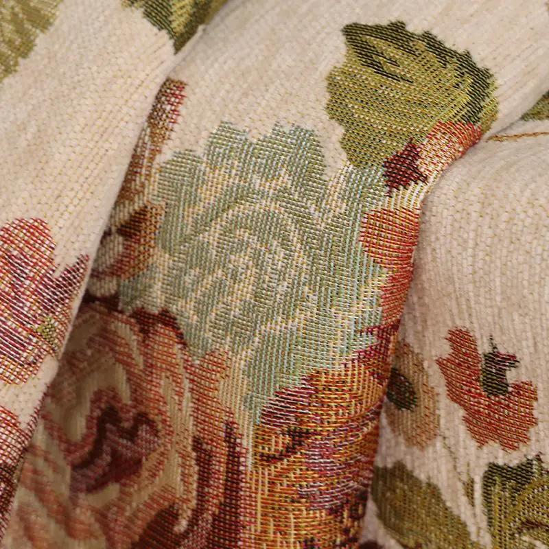 Европейский жаккардовый чехол для фортепиано из синели с кисточкой из бисера, защитный чехол для фортепиано, винтажный цветочный узор, чехол для пианино, тканевое полотенце