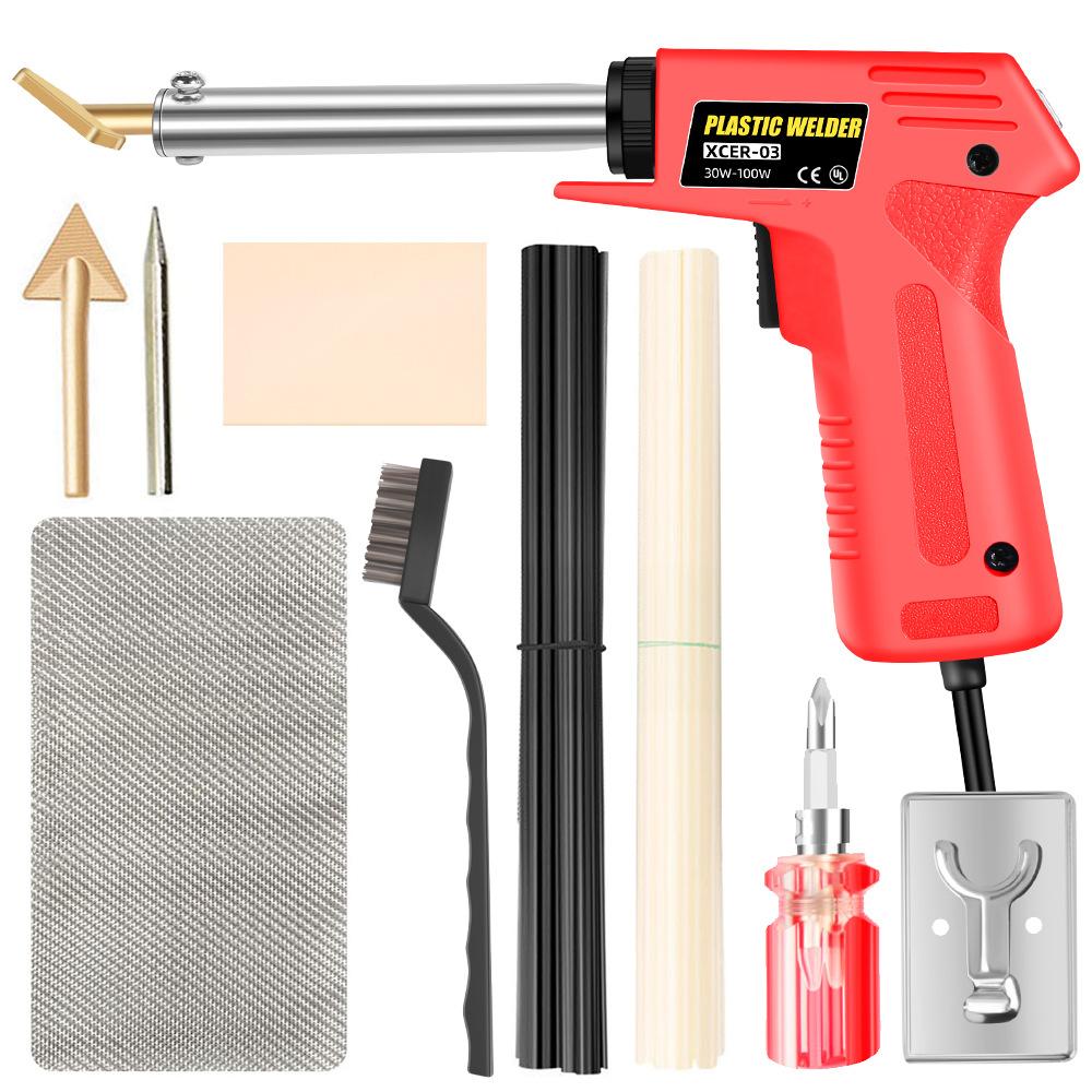 Электрический паяльник двойной мощности 110 В/220 В 30 Вт-100 Вт с европейской вилкой, регулируемый внутренний/внешний быстрый нагрев, детали сварочного инструмента