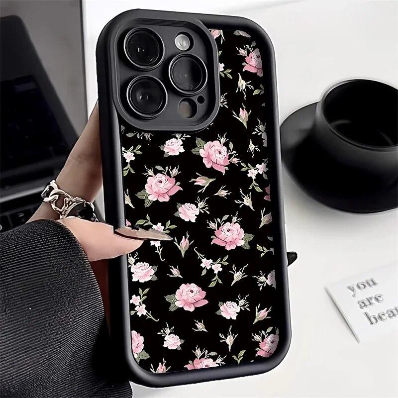 Чехол для телефона Ins Flower для iPhone 11, чехол для iPhone 13, 14, 15 Pro, 12 Pro Max, 7, 8, 14, 15 Plus, XR XSMAX X XS SE, противоударный чехол, чехол