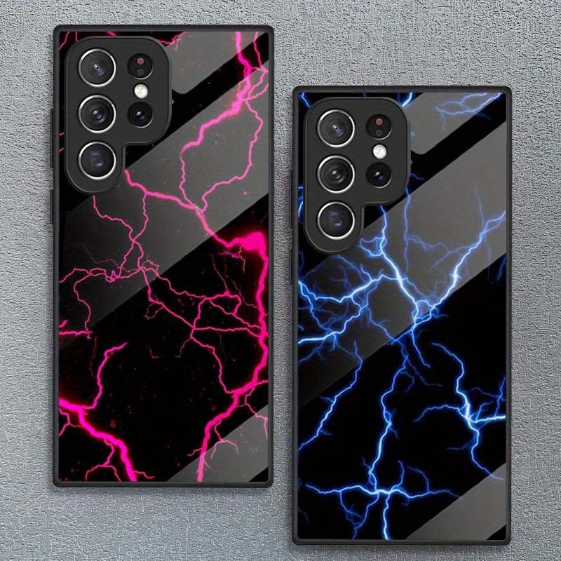 Художественный чехол для телефона с узором «Молния» для S26ULTRA S25 S24 S24PLUS S23 S22 S21PROS20+ A36 A56