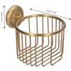 Copper Toilet Paper Rack Hollow Out Tissue Roll Basket Tissue Dispenser  Home Apartment Dorm