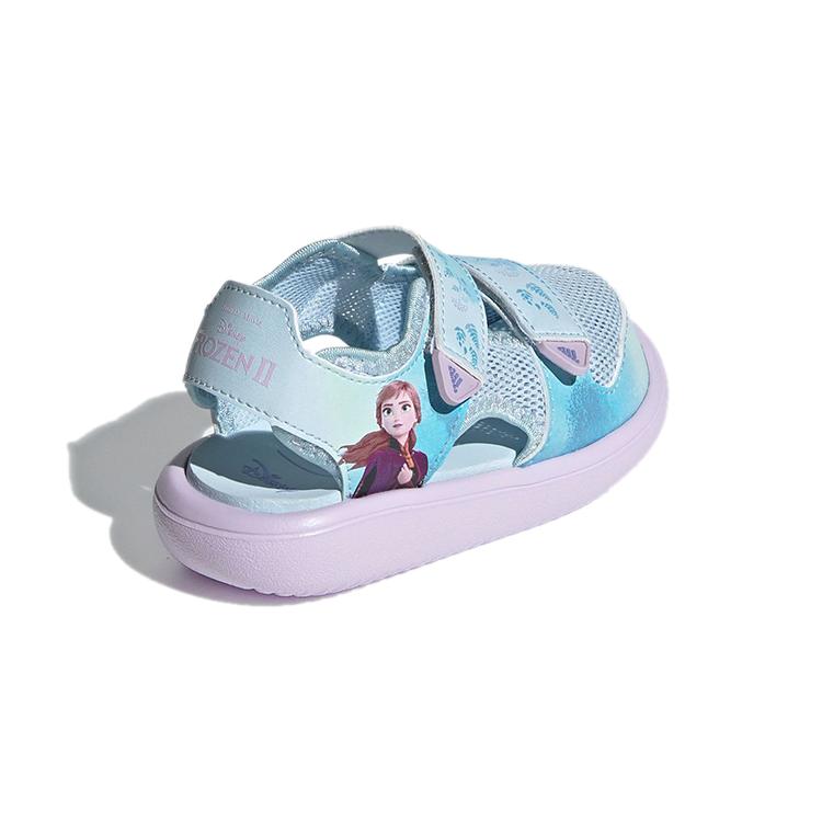 Disney x Adidas Сандалии для воды Комфортные Замороженное Сердце Нескользящие Износостойкие Низкие Детские Кроссовки Синие FY8148
