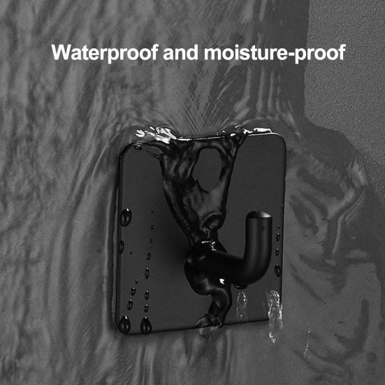 6 шт. настенные крючки для хранения, прочный несущий удар, бесплатная простая установка, набор самоклеящихся крючков из нержавеющей стали