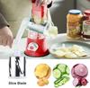NEW Vegetable Cutter & Slicer Manual Kitchen Cheese Chopper Machine With 3 Sharp Drums Multifunctional Garlic Potato Shredder