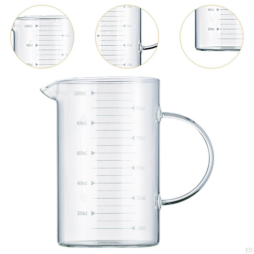 Стеклянный мерный стаканчик с высоким боросиликатным мерным кувшином для ресторана