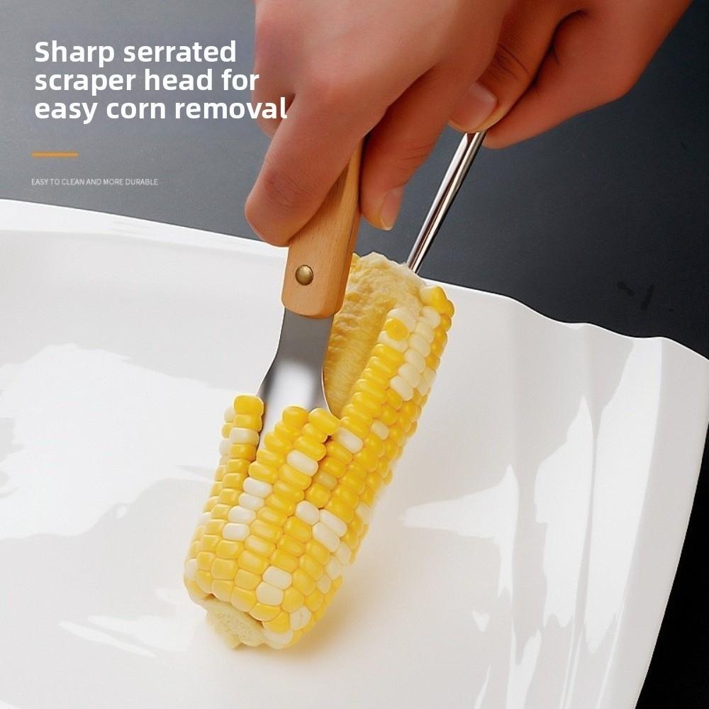 1/2PCS Stainless Steel Corn Kernel Remover Serrated Edge Cooking Tools Kitchen Food Preparation