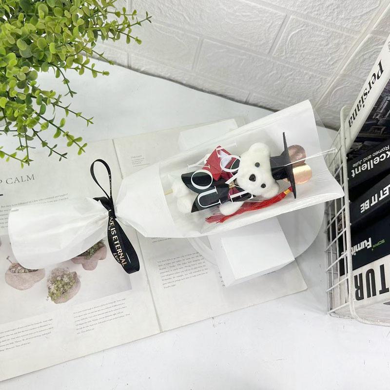 36см Букет из животных Мастер Медведь Мультяшный Милый Медведь Новый Букет из медведей День Святого Валентина