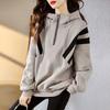 Мягкая толстовка, женский пуловер на молнии, толстовка с капюшоном, осенний свободный удобный повседневный топ, женский простой спортивный свитшот