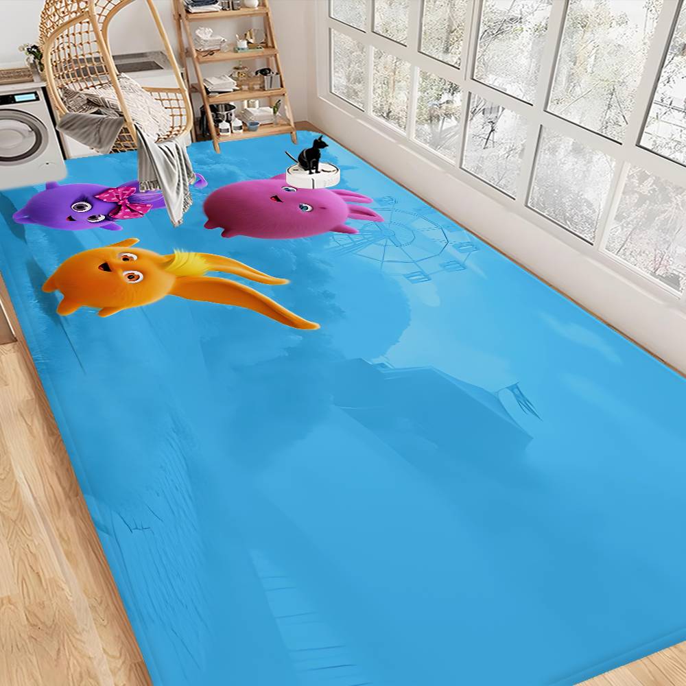 Sunny B-bunnies Floor Mat Floor Mat Rectangle Anti-slip Home Soft Badmat Front Door Indoor Outdoor Mat Welcome Doormat