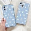 Забавный чехол для телефона с белым медведем на снежном поле для iPhone 16 15 11 12 14 13 Pro Max Mini X XS XSMax XR 7 8 Plus SE4 16e Силиконовые чехлы