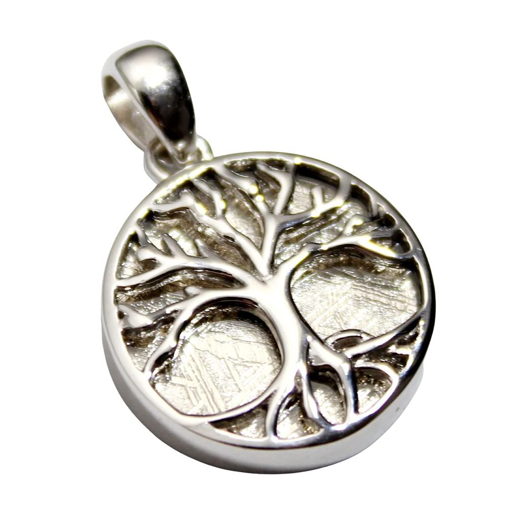 Аксессуары Древо Жизни Гибеонский Метеорит Сакральная Геометрия Древо Жизни Серебряная Подвеска [World Carmelo] (Серебряный)
