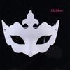 White DIY Hand-Painted Mask Handmade Half Face Mask Japanese Cosplay Blank Mask  Party