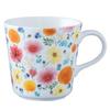 NARUMI Anna Emilia the Colorful Floral Nordic Dishwasher Gift "All Best" Mug, 340cc, Orange, Print, Gorgeous, Cute, Design, Large, Gift,
