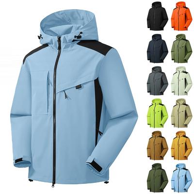 Женская однотонная ветровка с капюшоном и длинными рукавами, спортивная ветровка для альпинизма, куртка и топ