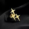 The Unique and Eye-catching Starlight Anti-glare Brooch Clasp Design Is A Niche Men's Suit with A Metal Collar Pin