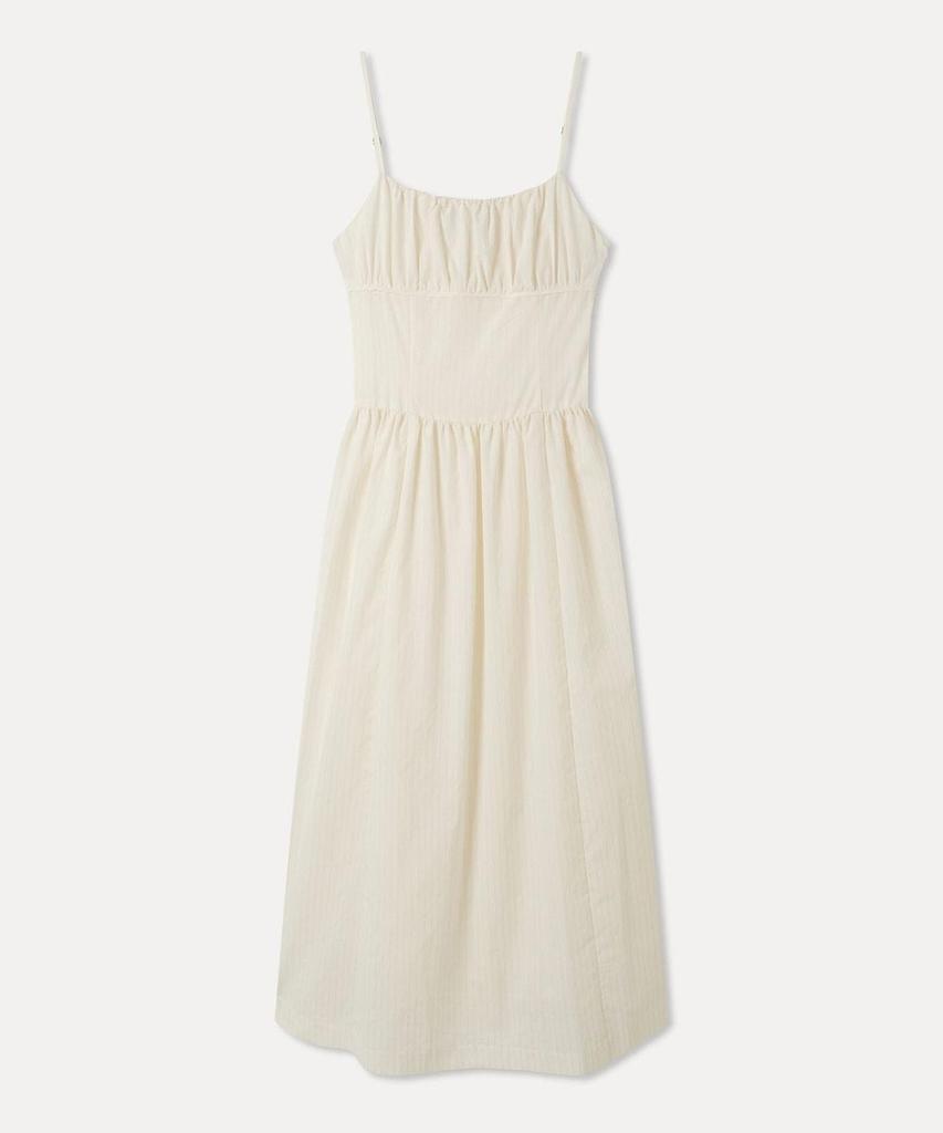 MIXXO Длинное платье без рукавов с рюшами_Miwowg701B