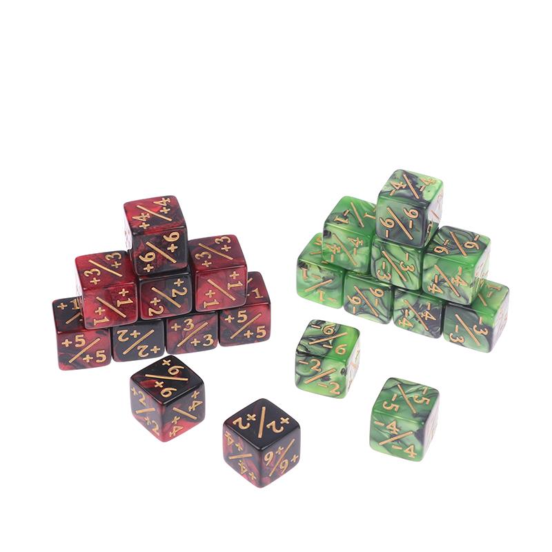 1 шт 16 мм 6-гранные игральные кости счетчики +1/-1 игральные кости детские игрушечные игральные кости для игры