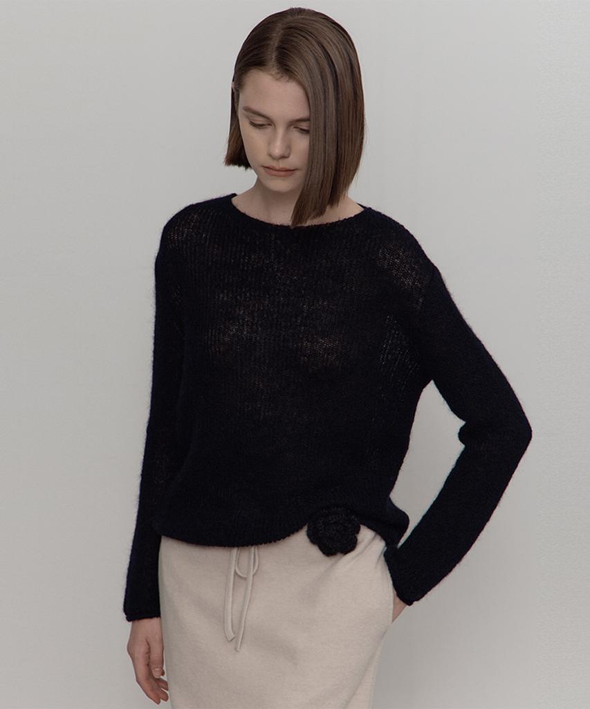Брошь Deomago Hazzi Knit_Серый