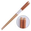 Handmade Japanese Natural Chestnut Wood Sushi Chopsticks Set Value Gift Sushi Chinese Food Tie Line
