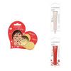 Kit pour biscuit en relief Coeur + 2 Stylos au chocolat blanc et rouge