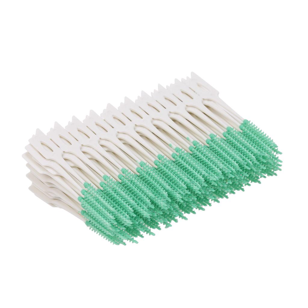 160pcs Double-ended Toothpick Soft Silicone Tooth Picks Dental Floss Interdental Brush Teeth Stick Dental Hygiene Tools