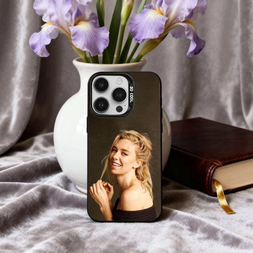 КРУТЫЙ V-Ванесса K-Кирби Актриса Чехол для телефона Для iPhone17,16,15,14,13,12,11 Plus,Pro Max Конфетный Серебряный Покрытие Внутри Чехол
