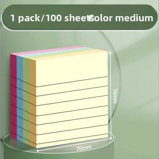 Высококачественные липкие заметки для офиса, учебы, цветные маркировочные этикетки, ассортимент 100 листов