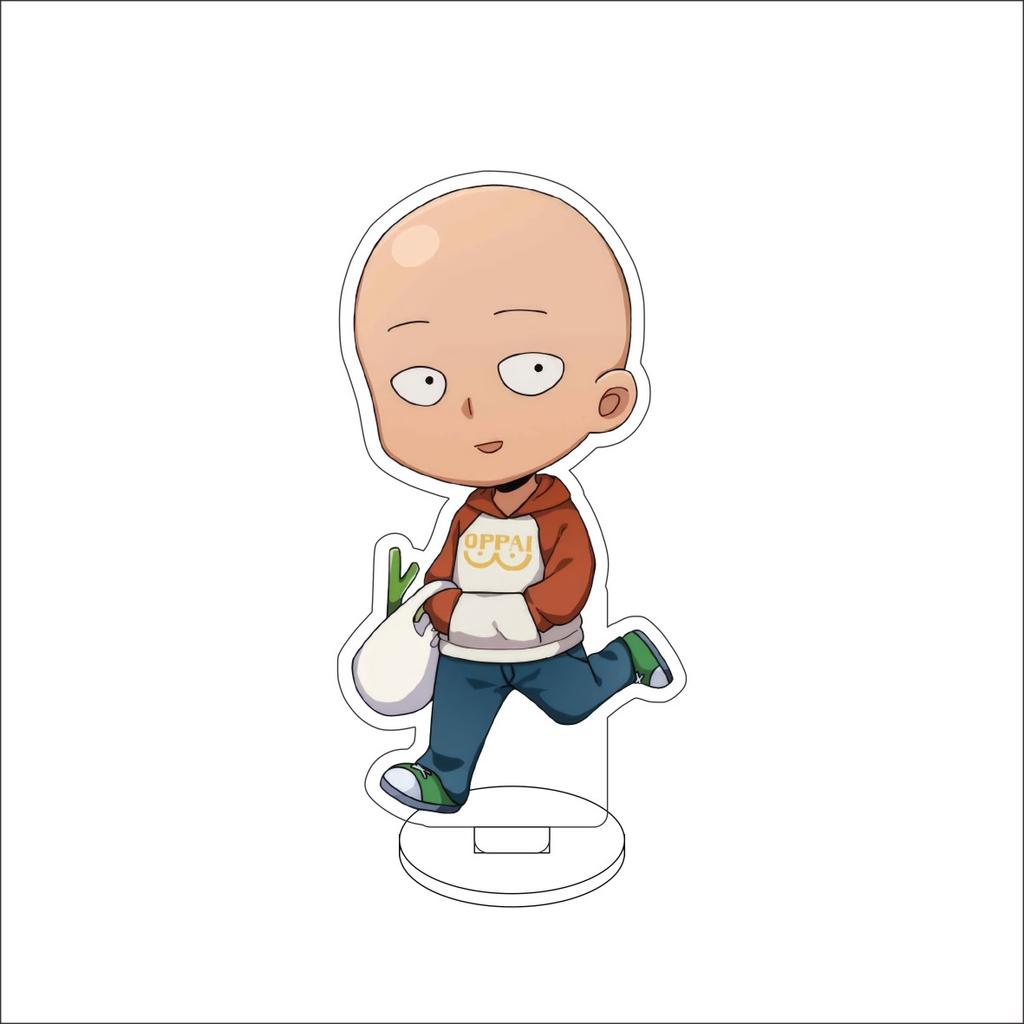 10 см Аниме ONE PUNCH MAN Фигурка Подставка Модель Сайтама/Генос/БЛАСТ/Тацумаки Милый Настольный Декор Стоячий Знак Подарки