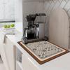 Коврик для слива посуды, коврик для кухни, коврик для кофеварки, коврик для сушки посуды, небольшой кухонный коврик, декоративный кухонный коврик для дома