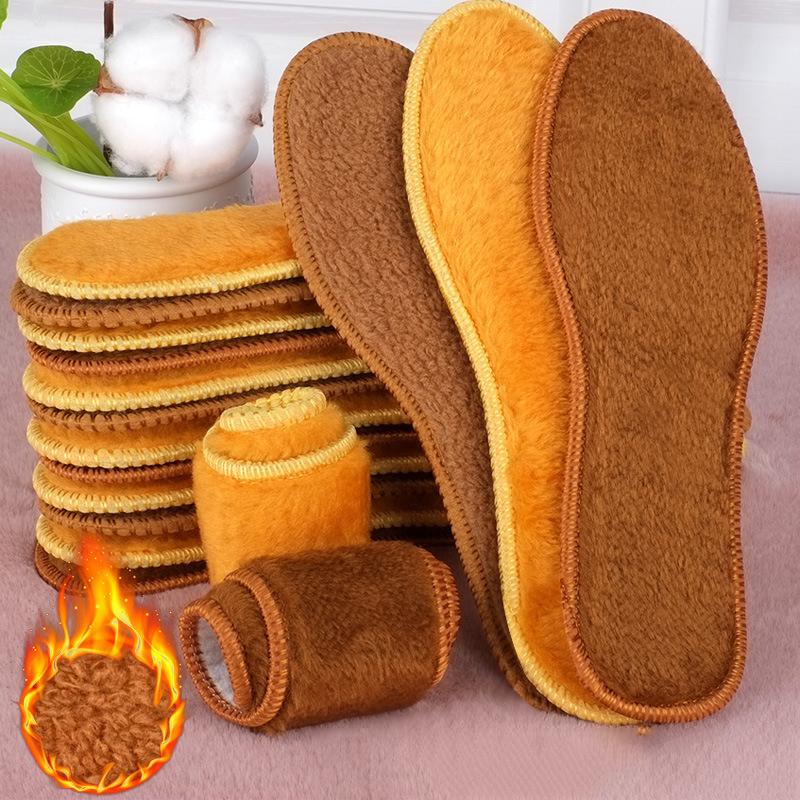 Сохраняющие тепло кашемировые утепленные мягкие вентилируемые зимние спортивные стельки для бега, спортивная обувь со вставками для мужских и женских ботинок, подушечка на подошве