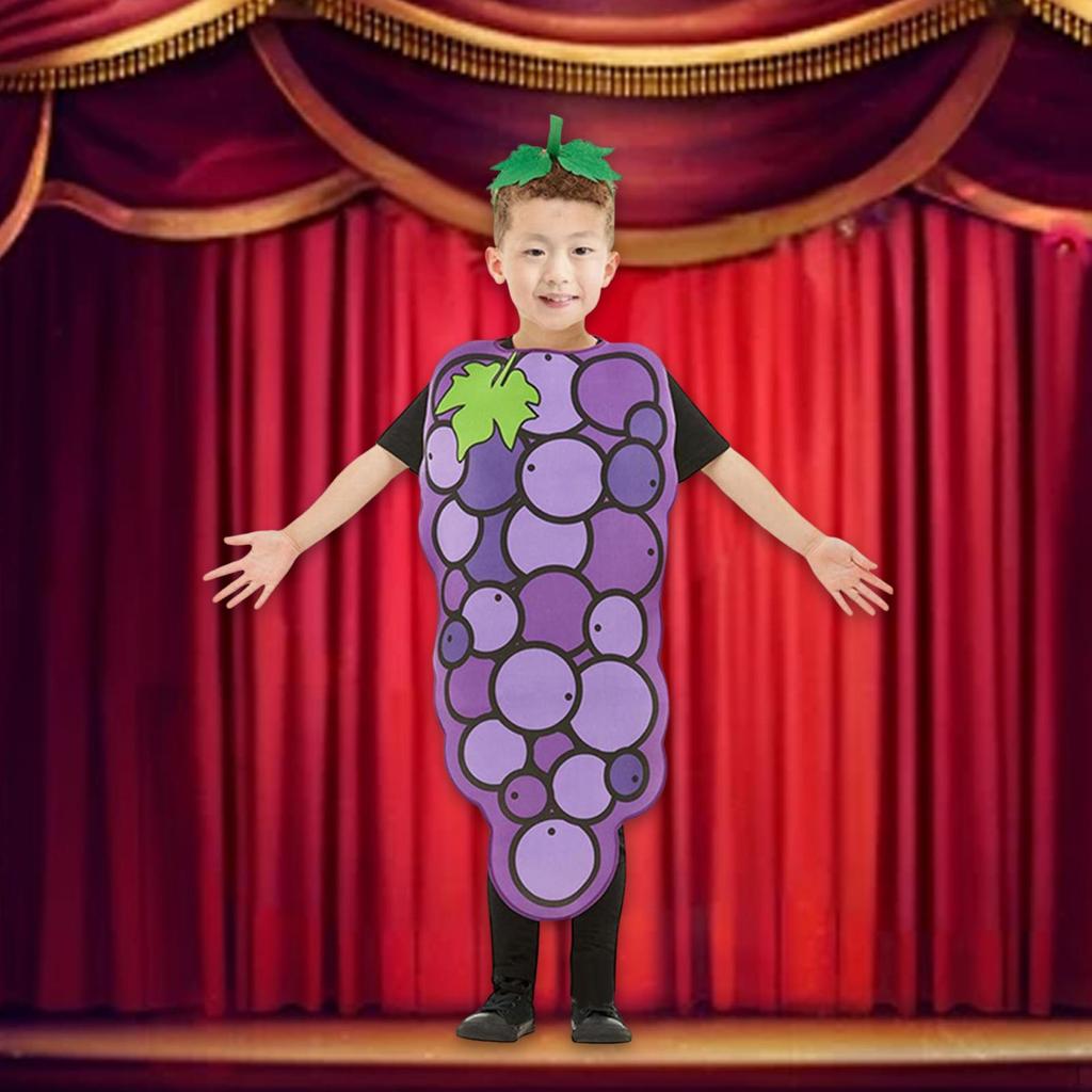 Детский костюм винограда косплей фрукт для сценических выступлений платья