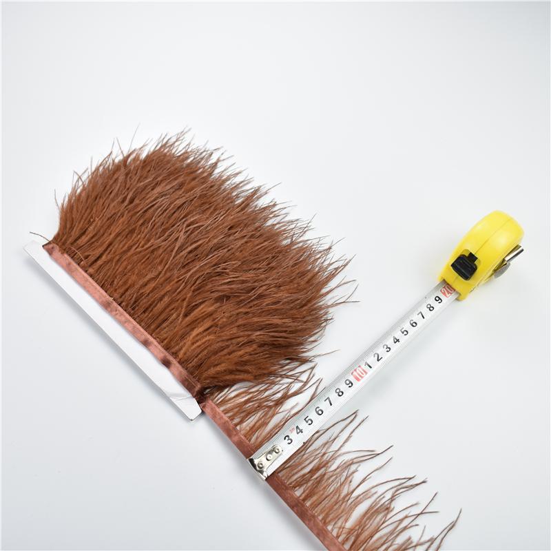 Перья1Метр Натуральная бахрома из страусиных перьев 8-10 см Цветные пушистые перья Отделка для шитья платьев Декор одежды Декор для вечеринок