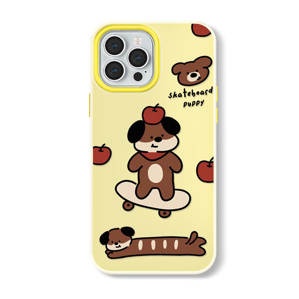 Мультяшный чехол Zhitai Jelly Skin для iPhone 12 до 16, 13, 14 Pro Max, 15 Pro