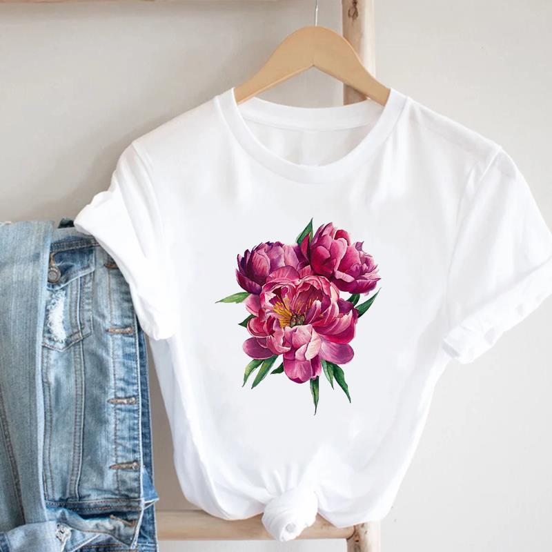 (Азиатский размер) Женская футболка с принтом «Любовное письмо», тренд 90-х годов, женская футболка с короткими рукавами, повседневная модная футболка, женская футболка с графическим рисунком