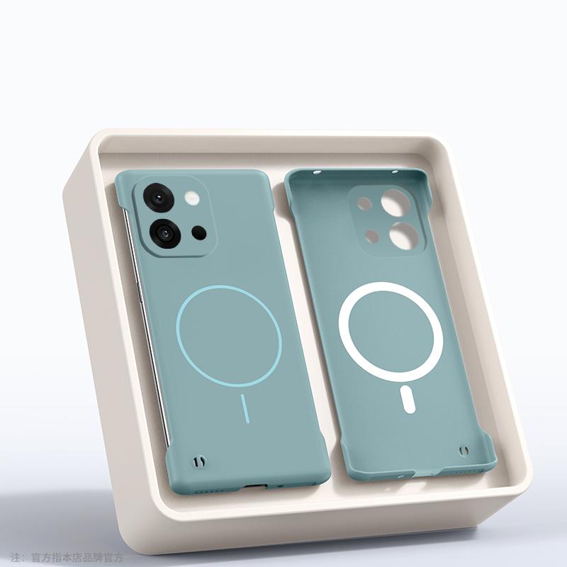 Однотонный безрамочный магнитный чехол для телефона для OnePlus 13T 13R 13 12R Ace 5 3 Тонкий противоударный жесткий ПК чехол для беспроводной зарядки