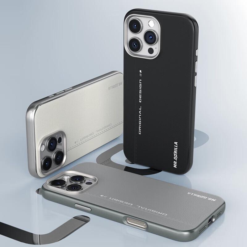 Мистер. Синий Ape Магнитный кожаный чехол для iPhone 16