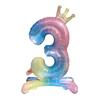 1 шт. 32-дюймовый радужный стенд с цифрами, фольгированные шары с короной, цифровые фигуры, глобусы 0-9, украшение для детской вечеринки по случаю дня рождения, свадьбы