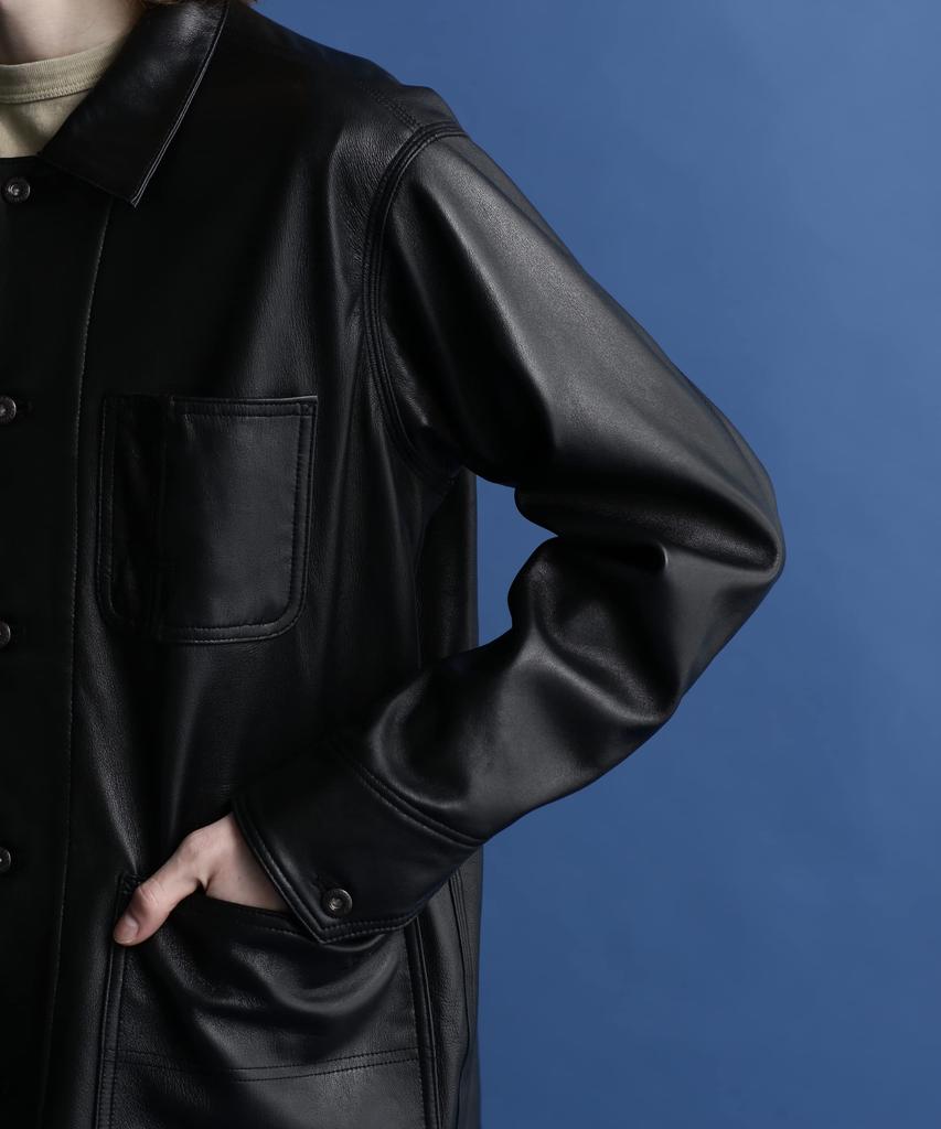 КОМБИНЕЗОН ИЗ ОВЧИНЫ кожаная куртка-комбинезон S 010 черный [Schott NYC] КУРТКА/Овчина мужской 782-3950079