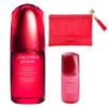 SHISEIDO Ultimune Powerizing Concentrate IIIn 50 мл Специальный набор сывороток в честь 10-летия Маленькая сыворотка 10 мл в фирменном мешочке особой формы Зеленый цветочный