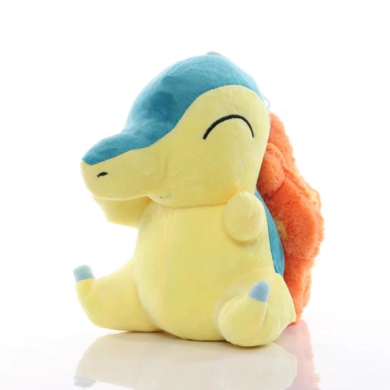 Милые Плюшевые Игрушки Cyndaquil Quilava Набивные Куклы Pikachu Peluche Коллекция Хобби Подарки Рождество Подарки на День Рождения
