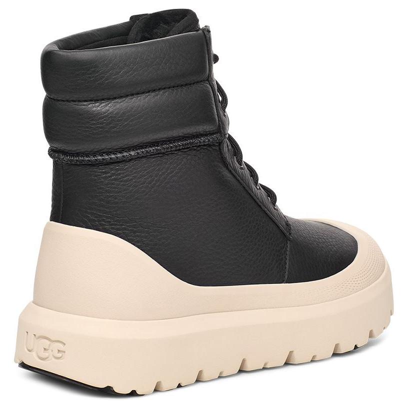 UGG Круглый носок плоские универсальные удобные короткие зимние ботинки мужские ботинки черные березовые 1158208-BCKBR