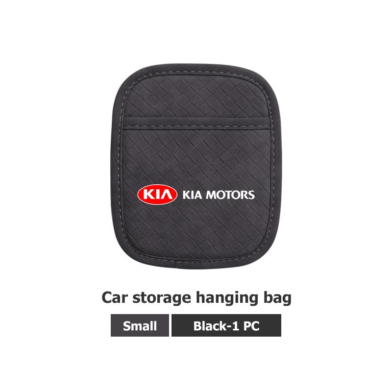 BBEC3 Car Center Console Side Paper Towel Key Storage Bag Pocket Organizer Bags For KIA Sorento Stinger Soul Spectra Niro Cadenza