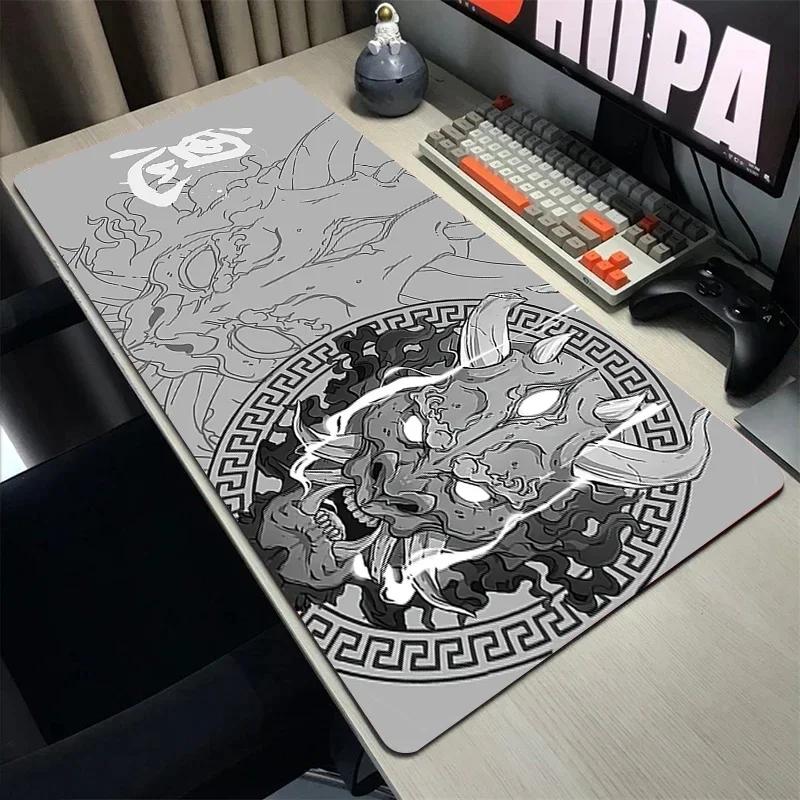 Japan Oni Mouse Pad HD Print Deskmat Gamer Keyboard Cushion Gaming Accessories Computer Table Rubber XXL800x400 Non-Slip Mats