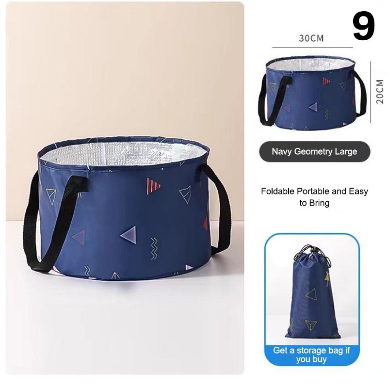 Складная ванна для ног, портативная сумка для ванны, умывальник, ведро для воды, большая вместимость, ванна для ног, спа-массаж, стиральная ванна для путешествий на открытом воздухе