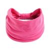 1PC Boho Solid Color Wide Headbands Vintage Knot Elastic Turban Headwrap for Women Girls Cotton Soft Bandana Accessories Hair EMA