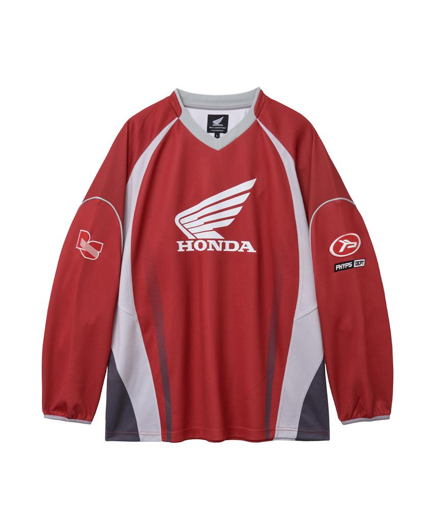 PHYPS MOTORCYCLE Motorcycle Jersey Long Sleeve Red